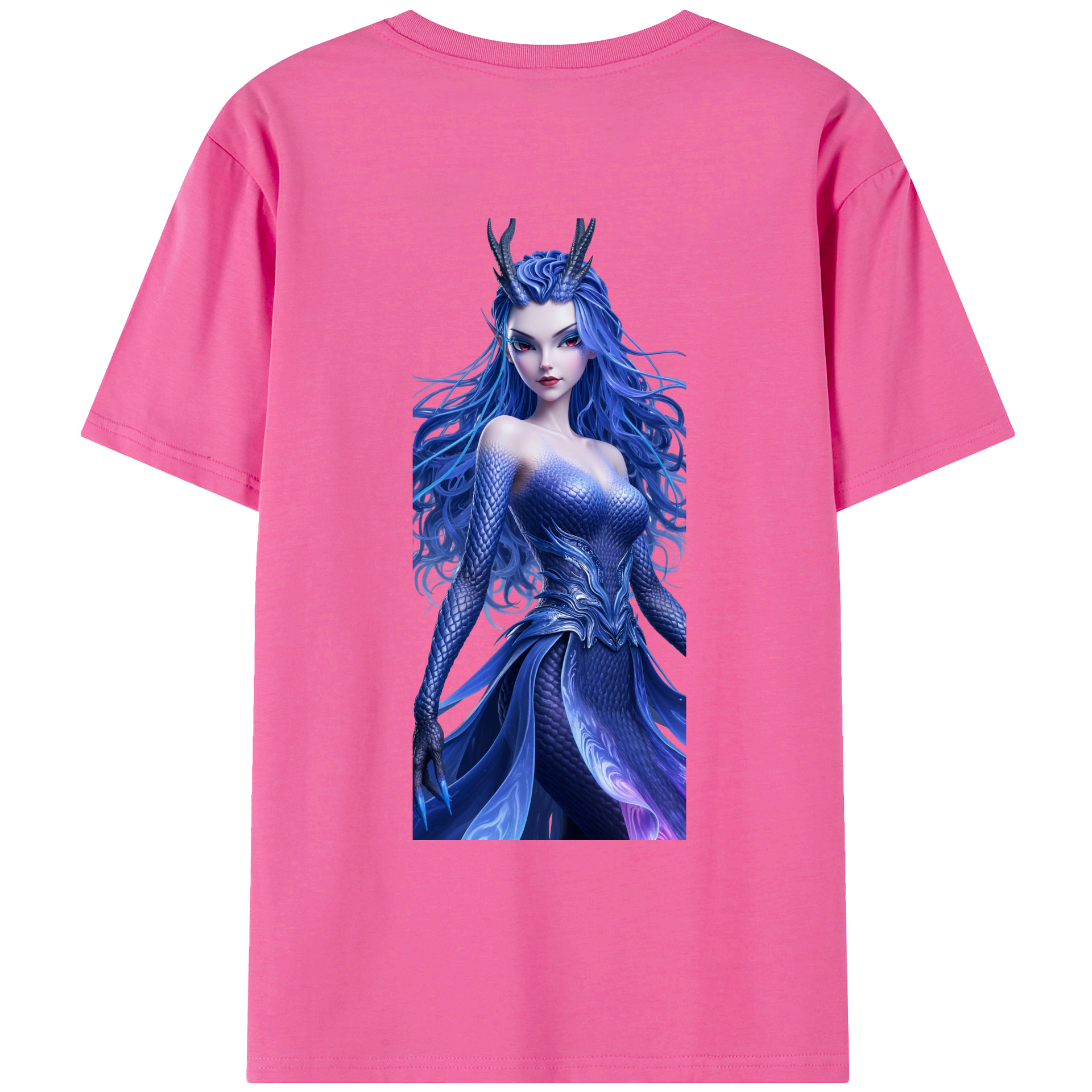 （画像用） Ne Zha 2 ナタ 魔童の大暴れ レディース半袖Tシャツ(バックプリント)